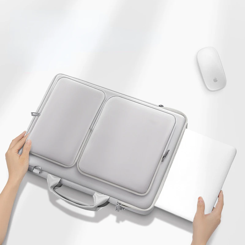 Bolso cruzado para ordenador portátil, bolsa oficial de gran capacidad para viaje de negocios, suministros para periféricos de ordenador al aire libre - imagen 4