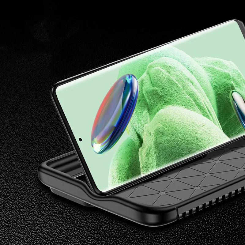 Para Redmi Note 13 Pro Plus funda para Redmi Note 13 Pro cubierta de fibra de carbono a prueba de golpes parachoques protector de silicona para Redmi Note 13 - imagen 5