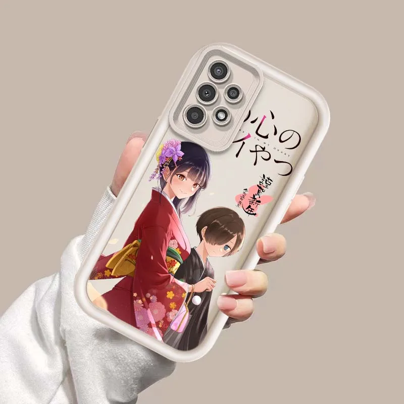 Anime los peligros en mi corazón para Samsung Galaxy A73 A72 A71 A56 A55 A35 A25 A54 A53 A52 A51 A32 funda de teléfono con escalera ocular - imagen 3
