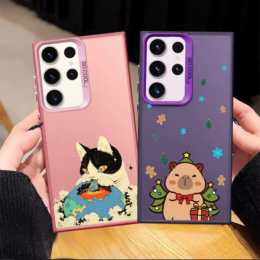 Funda trasera de teléfono con dibujos de conejillo de indias para Samsung Galaxy S24 FE S25 S20 Plus S23 Note 20 Ultra S22 S21 S23 - imagen 4