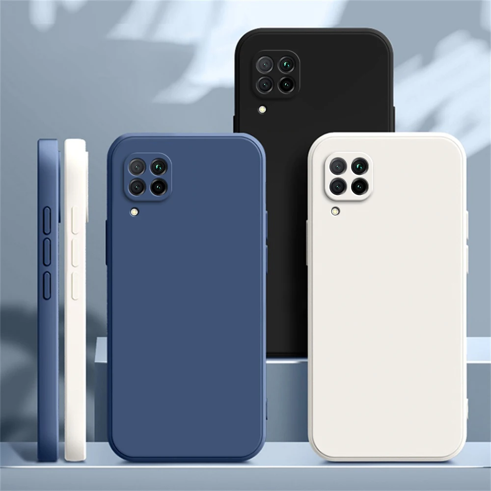 Funda de teléfono para Huawei P40 Lite P40Lite 4G, carcasa trasera de silicona líquida suave a prueba de golpes - imagen 3