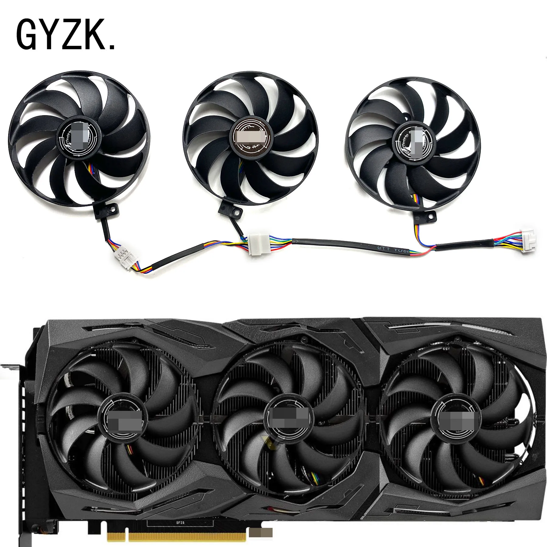 Reemplazo de tarjeta gráfica para ASUS GeForce RTX2060S, 2070, 2070S, 2080, 2080S, 2080ti, GTX1660ti, ROG STRIX, FDC10H12S9-C de ventilador, nuevo