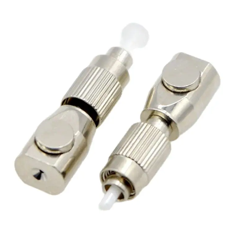 Nuevo conector adaptador de fibra óptica, acoplador de prueba OTDR FC, brida de fibra desnuda redonda plateada, conexión temporal, equipo de repuesto óptico - imagen 3
