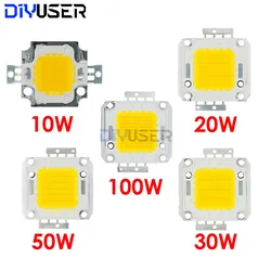 Chip LED Alta Potencia DIYUSER Blanco Cálido 10W-100W 32V-34V