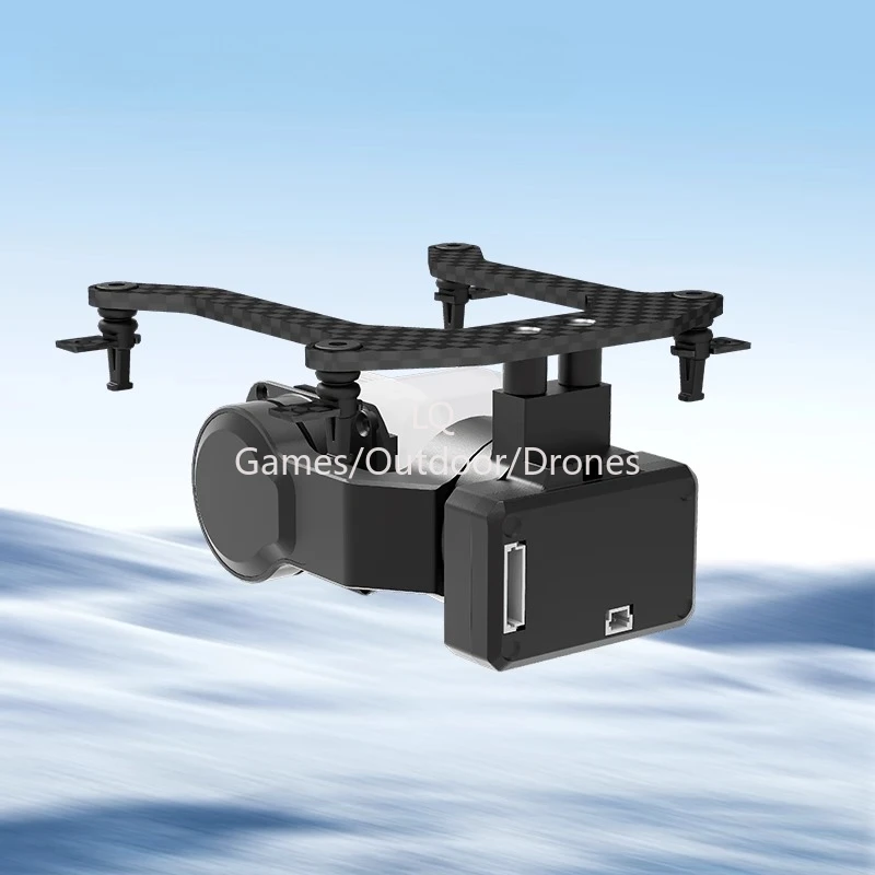 C-40D Horizontal 2 ejes FPV cardán estructura de estabilización mecánica Motor sin escobillas de alto par FPV PTZ para S.BUS CRSF/PWM - imagen 3