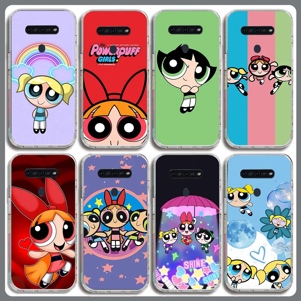 BD-61 The PPowerpuff Girls funda transparente para LG K50S K50 K61 G8 THINQ5 V40 V50 K40 ThinQ Q60 K51S G8x K40S K41S Q61 V60