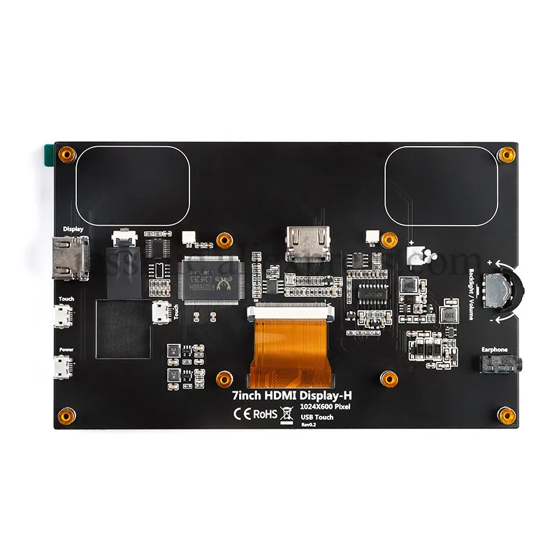 Módulo de pantalla LCD compatible con HDMI, pantalla táctil capacitiva de 7 "y 7", 1024x600, 1024x600, IPS, HD, ángulo de visión completo para Raspberry Pi - imagen 5