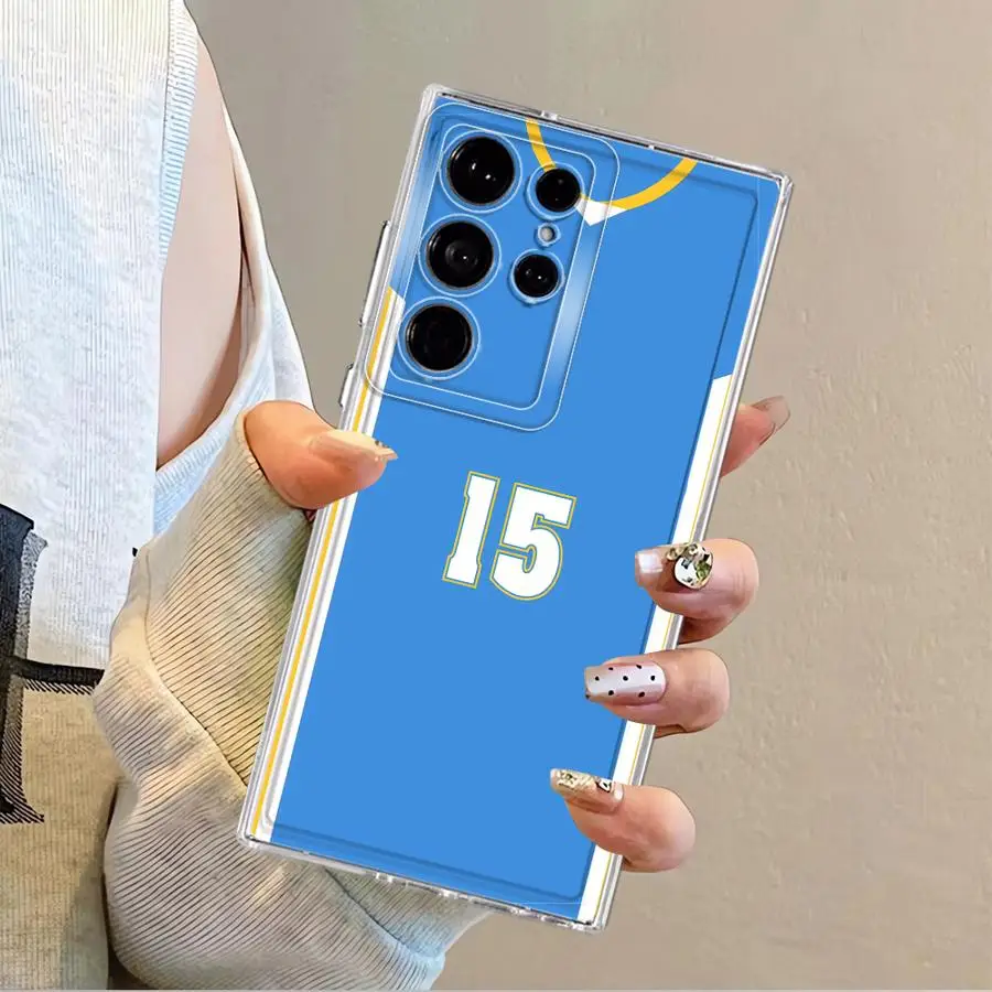 Funda de diseño Digital de baloncesto para Samsung Galaxy S10 Plus S23 S25 Ultra S24 FE Note 10 20 Ultra S21 S20 S22 transparente suave - imagen 4