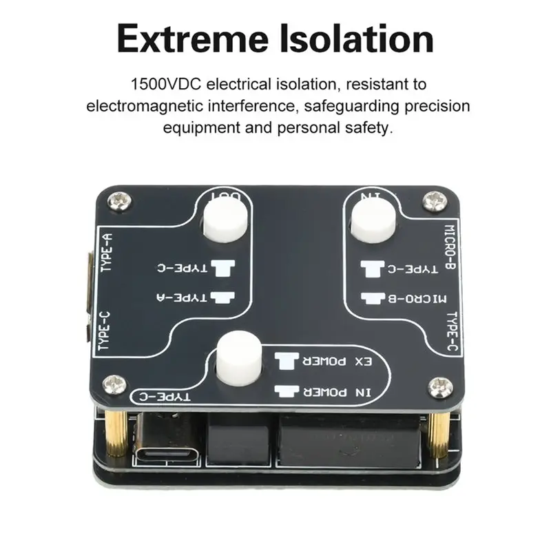 BTLIFE-U8pro 480 Mbps USB 2.0 Aislador de alta velocidad DC 1500V Módulo de aislamiento Filtro de reducción de ruido de audio - imagen 2