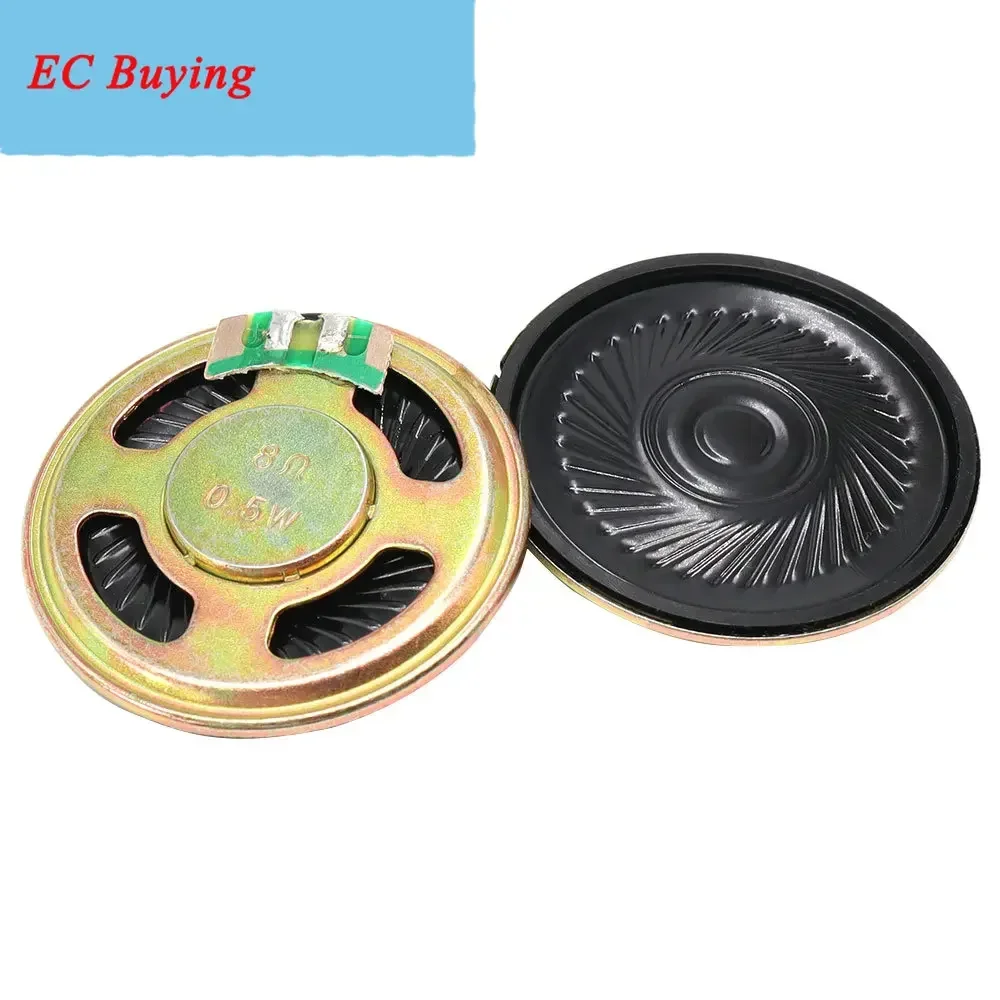 2 unids/lote 40MM 0,5 W 8R nuevo altavoz ultrafino 8 Ohms 0,5 vatios diámetro del altavoz 4CM espesor 5MM - imagen 2