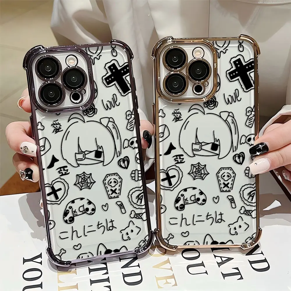 Funda chapada de cómics Takanashi Rikka para Oppo Reno12 Reno11 Reno10 Reno8 Reno7 Reno6 Reno5 Z F T Pro Plus 4G 5G cubierta de Airbag - imagen 5