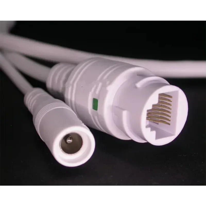 CCTV POE cámara de red IP módulo PCB cable de alimentación de vídeo con conectores hembra RJ45 de 11 núcleos con terminales, cable impermeable