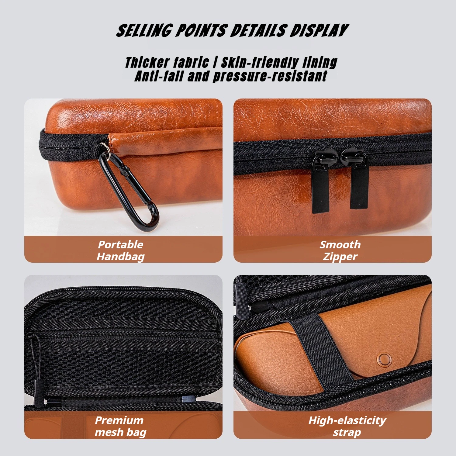 Estuche de transporte duro EVA para gafas inteligentes Ray-Ban Meta Wayfarer/Skyler/Headliner AR, bolsa de almacenamiento protectora impermeable - imagen 4