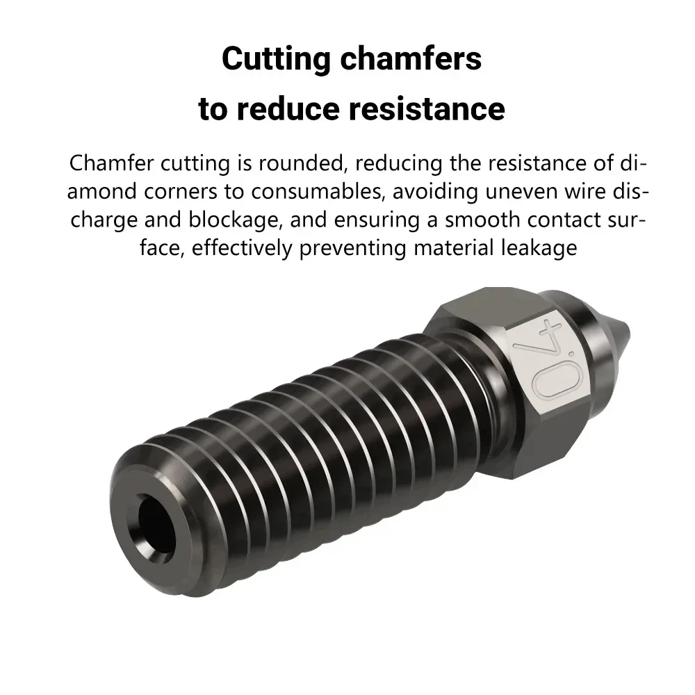 Boquilla para Creality K1 K1 Max Ender 3 V3 KE CR-M4, cobre chapado bimetálico, acero duro, latón para Vyper Kobra Sovol SV06 plus SV07 - imagen 2