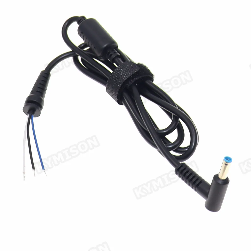 Cable de enchufe para cargador de energía CC 4,5x3,0, conector de ángulo recto con pin para adaptador de ordenador portátil Hp Envy, conector CC de 4,5x3,0mm - imagen 3