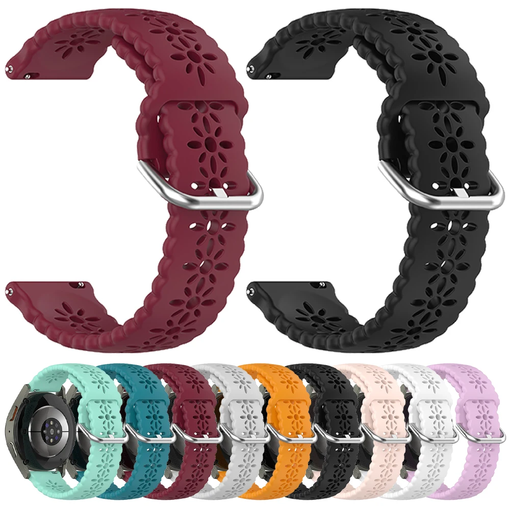 Correa transpirable de 22mm y 20mm para pulseras Garmin Forerunner 255 265 745 245 165/Vivoactive 5 4 3/Venu 2 3/Active/Approach S50 S42
