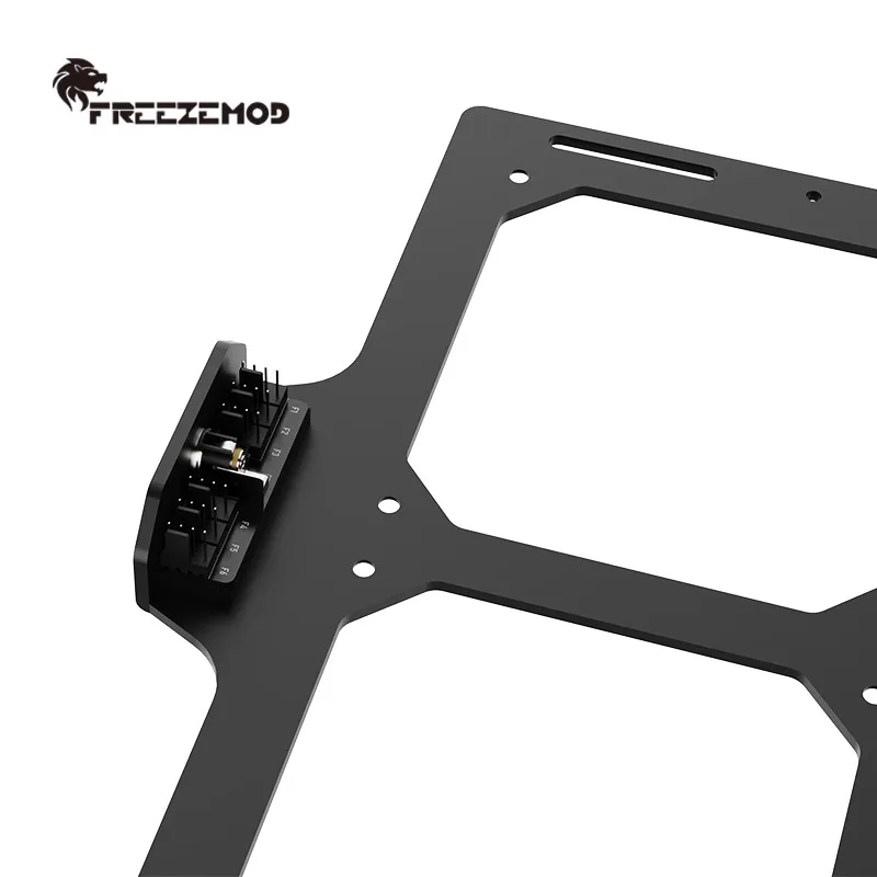 FREEZEMOD Soporte de refrigeración por agua Soporte de aleación de aluminio para radiador 2X240 con puerto CC - imagen 5