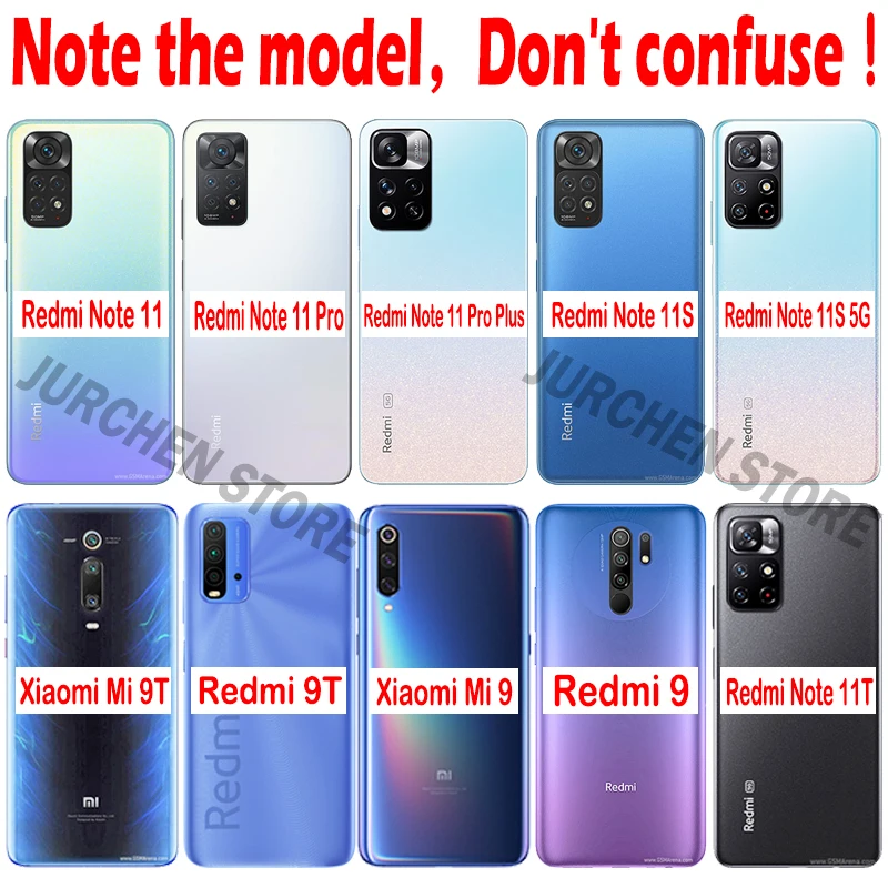 Fundas de fotos personalizadas JURCHEN para Xiaomi Redmi Note 9 8 T 7 11T 8T 7A 8A 9S Pro Plus Max 5G imágenes cubierta de cuero de vidrio de silicona - imagen 2