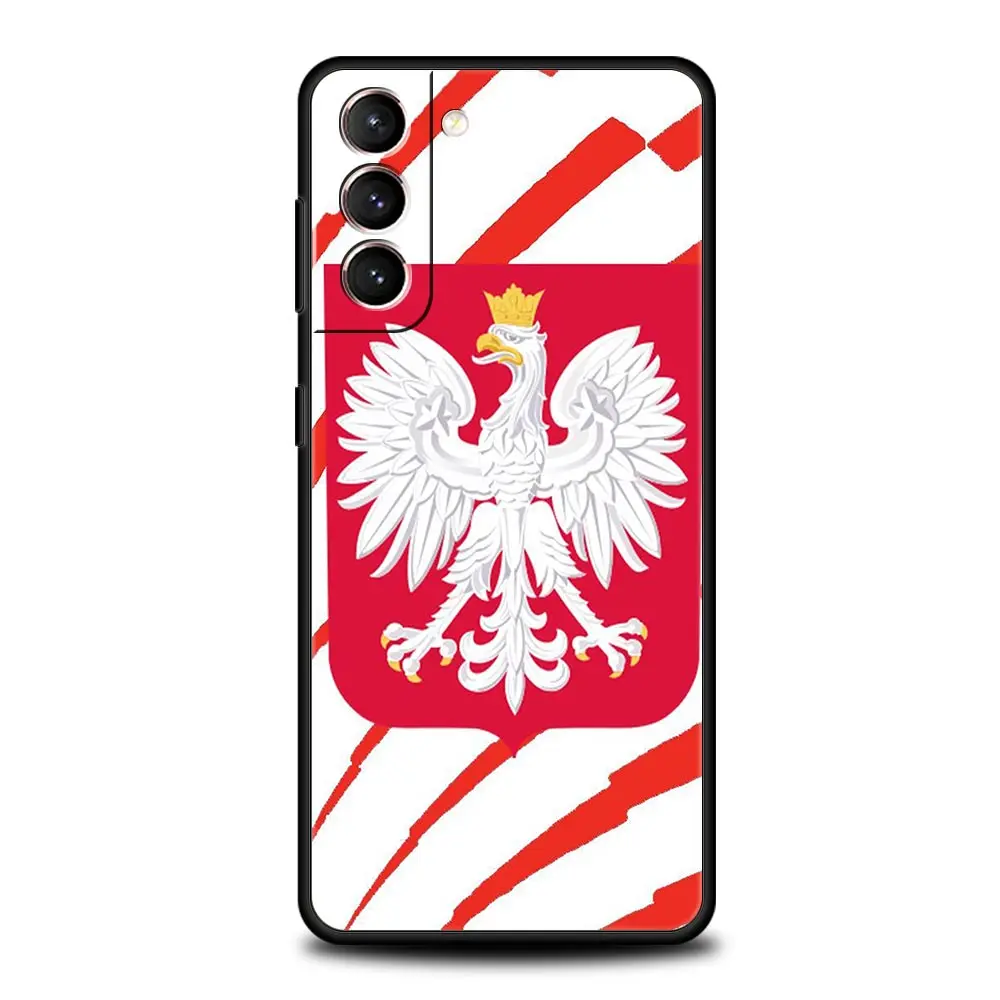Funda de teléfono con bandera polaca para Samsung Galaxy S25 Edge S24 S23 S22 S20 Ultra S21 FE 5G S10 Plus, funda suave de TPU - imagen 2