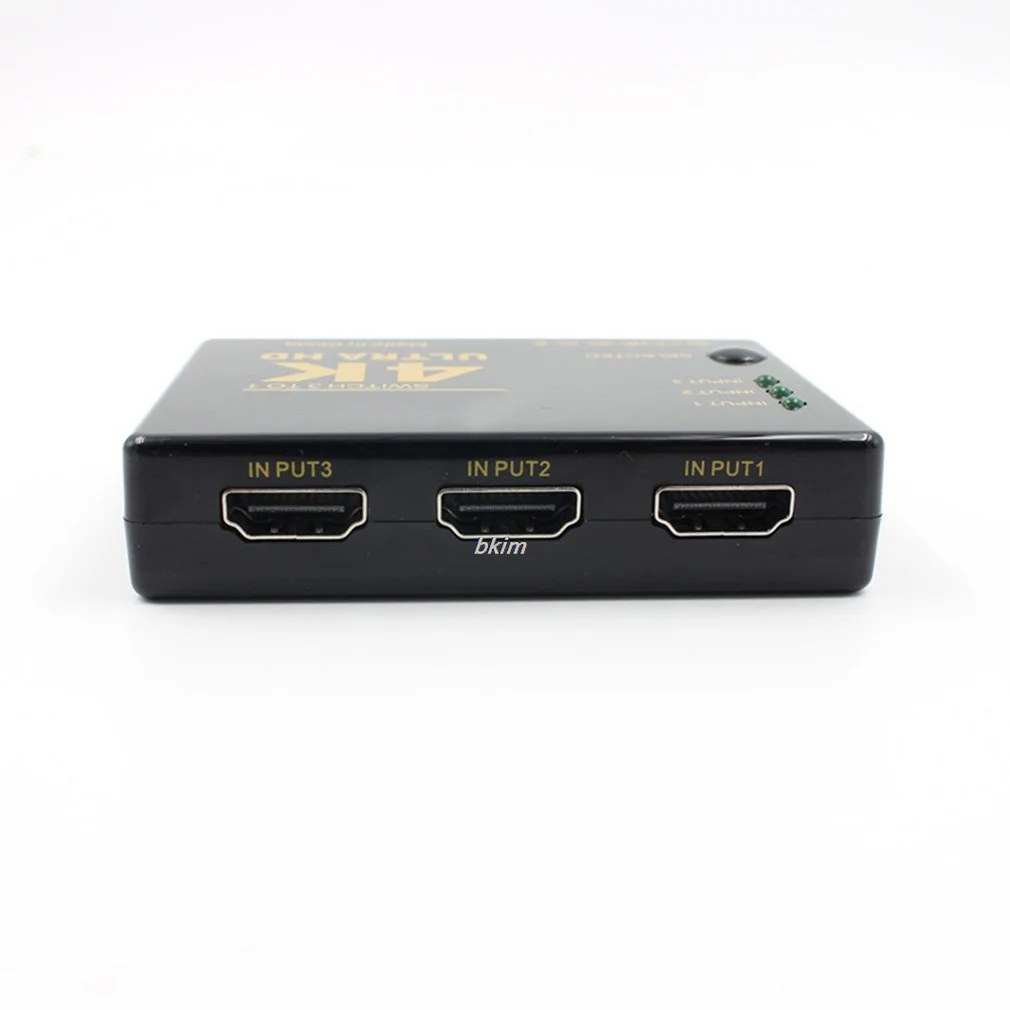 Conmutador 3 en 1 compatible con HDMI, conmutador 4K, divisor de Cable de vídeo HD, convertidor adaptador Hub 1x3 para PS4/3, TV Box, HDTV y PC - imagen 4