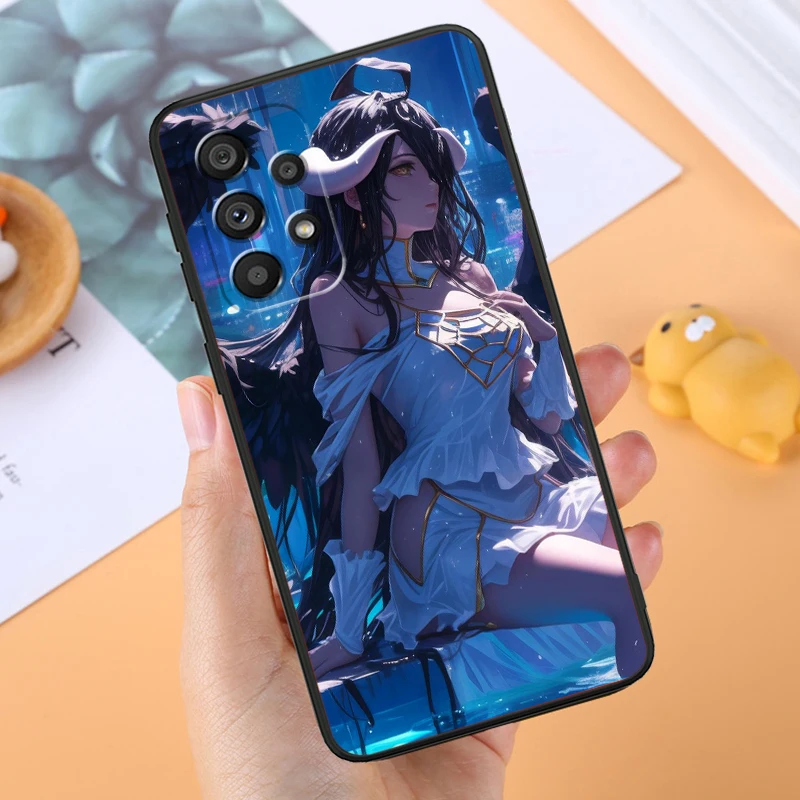 Overlord película Anime Cool para Samsung A53, A52, A33, A32, A51, A71, A21S, A13, A73, A55, A22, A23, A35, A72, A54, A12, cubierta negra 5G - imagen 3
