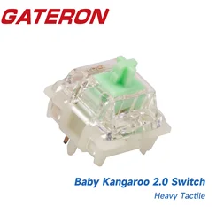 GATERON Kangaroo Interruptor Mecánico Táctil Hot-Swap RGB para teclado