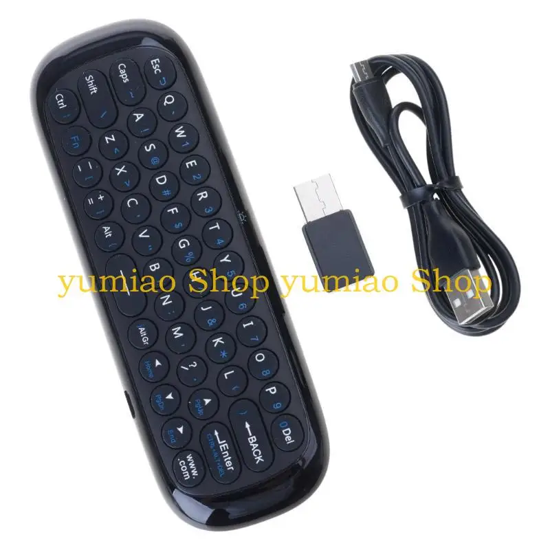 587B W1 Control remoto portátil 2,4G Air Mouse teclado 2 en 1 para PCTV Box Universal - imagen 3