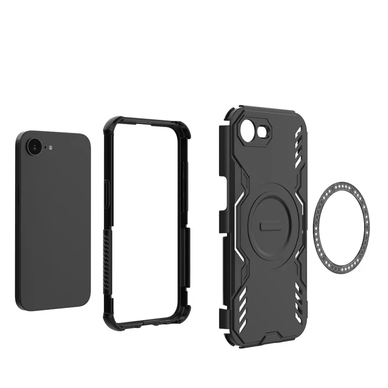 Para iPhone 16e Funda iPhone 16e Funda disipación de calor Protector de parachoques duradero magnético Fundas protectoras de teléfono para iPhone 16e Funda - imagen 4