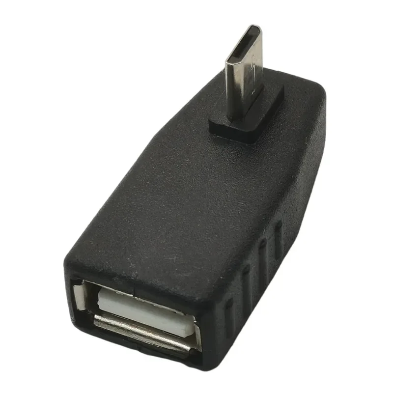 Conector en ángulo arriba, abajo, izquierdo y derecho Micro USB 2,0 macho a USB 2,0 hembra OTG adaptador de Cable de 90 grados para disco flash USB - imagen 3