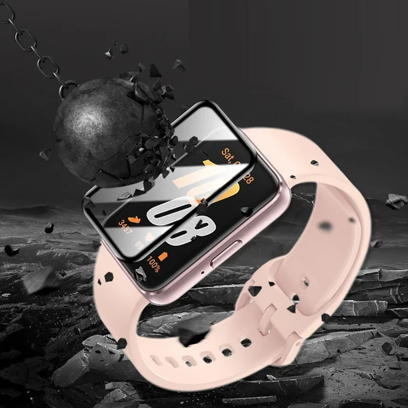 Protector de pantalla para reloj inteligente Samsung Galaxy Fit 3, cristal suave Protector para Samsung Galaxy Fit 3, accesorios de película protectora - imagen 5