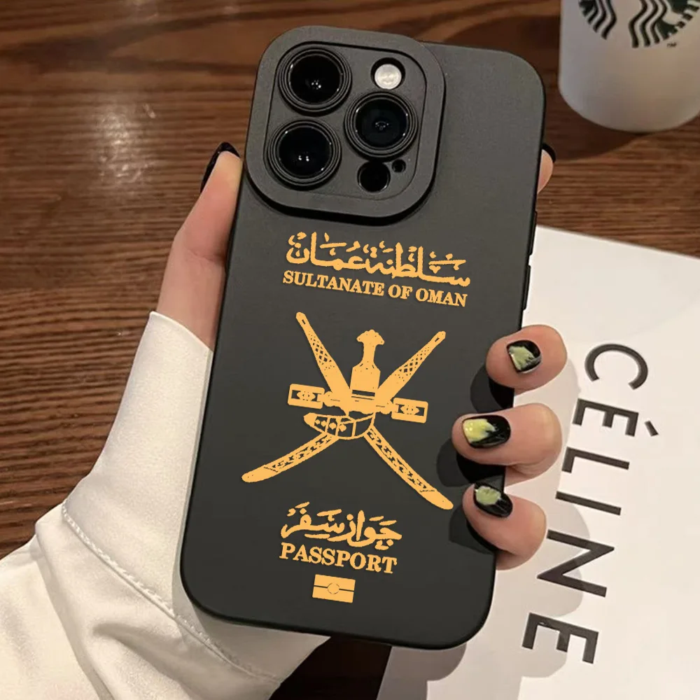 Funda de teléfono con pasaporte de Oman para Samsung Galaxy S25 S24 S23 S22 S21 S20 Note20 Edge FE Plus Ultra 4G 5G, funda trasera de silicona suave - imagen 2