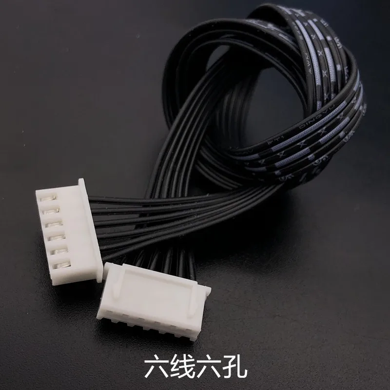 1 Uds. Cable de conexión de audio de 6 polos y 4 núcleos, terminal de doble cabeza, cable de interfaz de altavoz para gabinete de TV 6P 0,5 M-10M - imagen 3