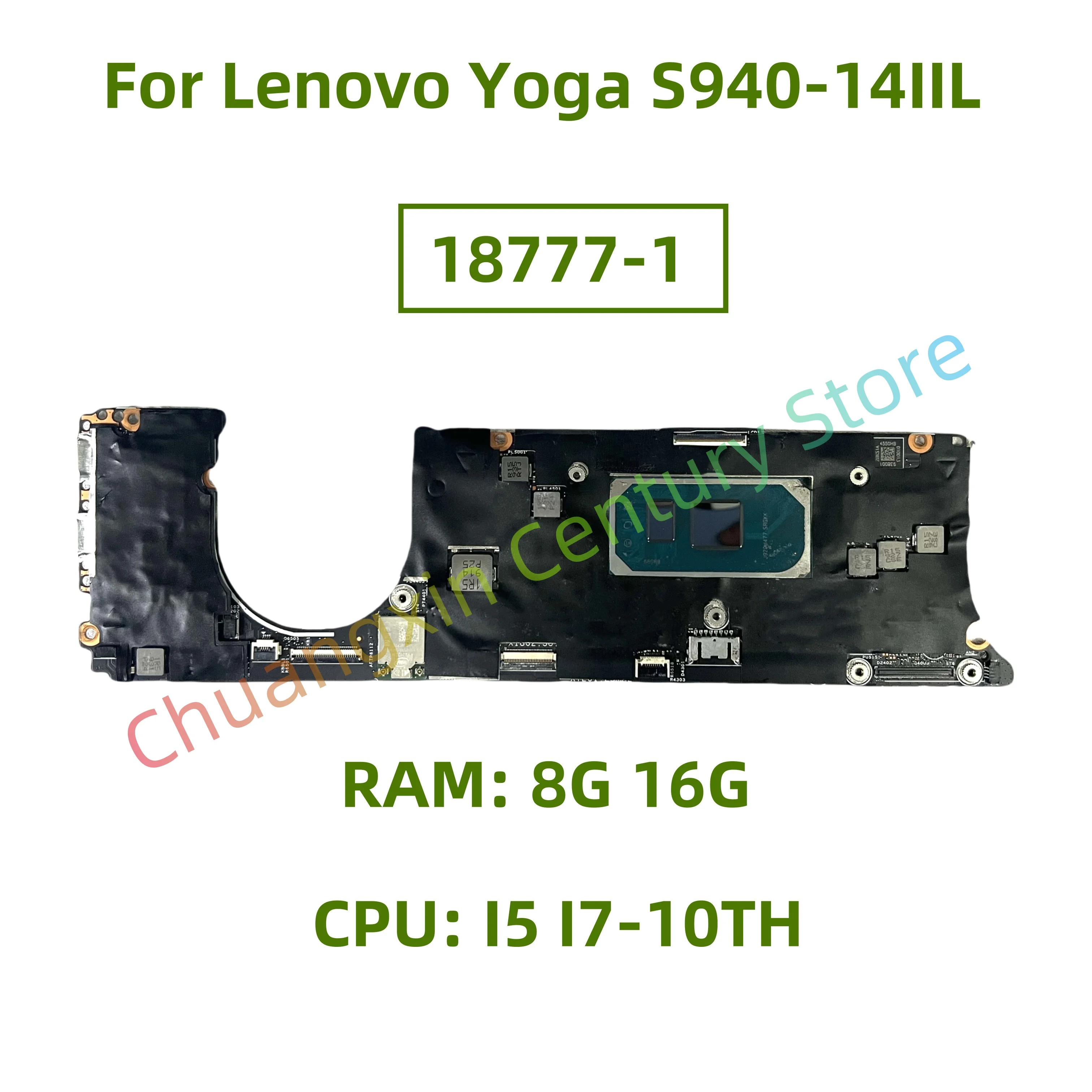 Placa base 18777-1 para portátil Lenovo Yoga S940-14IIL CPU: I5 I7-10TH RAM: 8G 16G 100% prueba envío completo