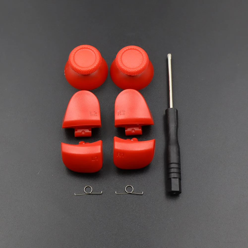 1 Juego de botones de disparo para PS5 V3 BDM-030 L1 R1 L2 R2 + tapa de Joystick + herramienta para PS5 V3.0 controlador Gamepad pieza de reparación - imagen 4