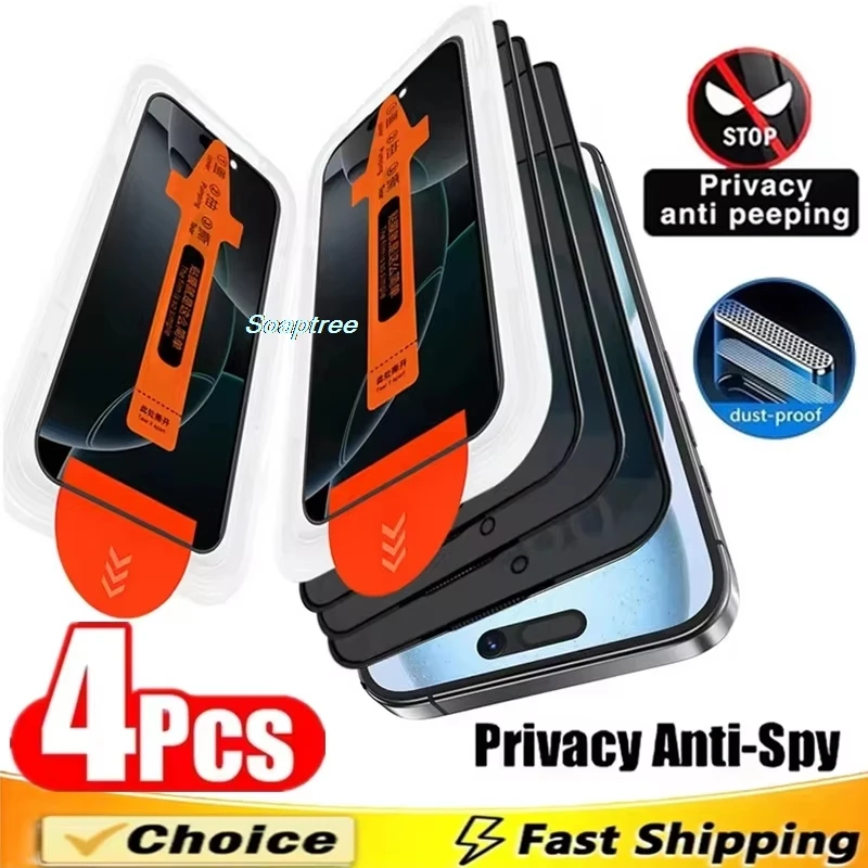 1-4 Uds protectores de pantalla antiespía sin polvo para Xiaomi 14 13 12 11 Lite 15T Pro 14T 13T 12T 10T 11T 11i 11X 10i vidrio templado - imagen 3