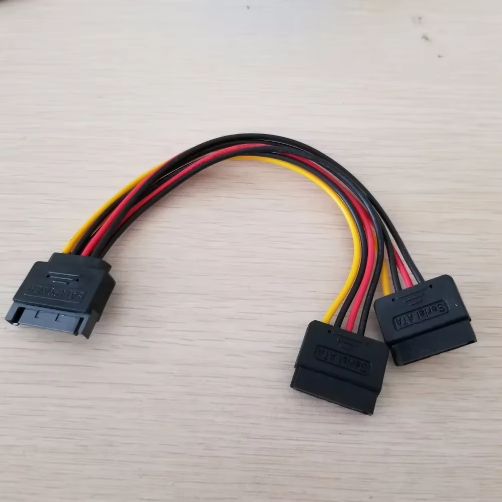 Adaptador Divisor SATA 15 Pines Dual para PC - imagen 2