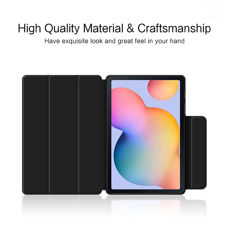 AJIUYU-funda magnética para tableta Samsung Galaxy Tab S6 Lite, cubierta inteligente con soporte triple, 10,4 pulgadas, 2022, 2020, SM-P613, P619, SM-P610, P615 - imagen 4