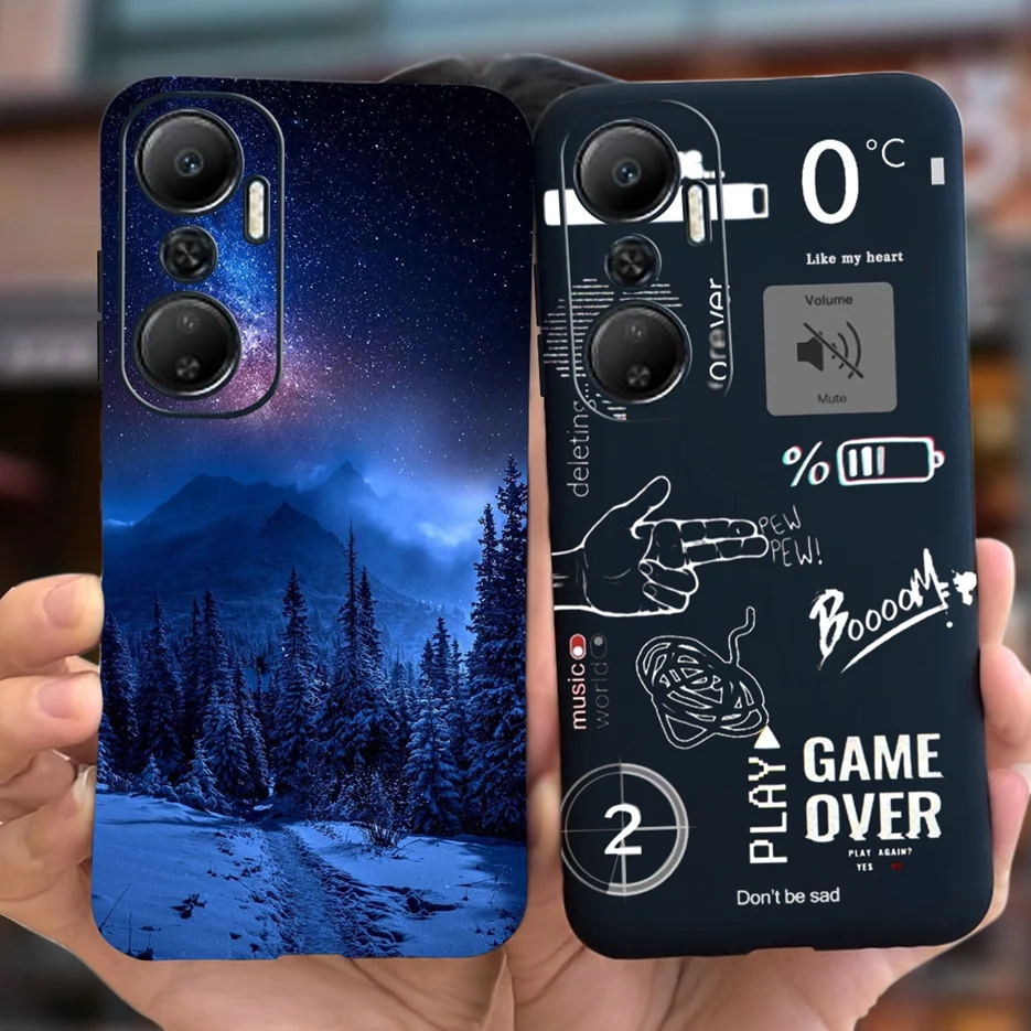 Funda de teléfono de silicona suave para Infinix Hot 20i, funda para Infinix Hot20 4G, funda pintada con arte elegante, bolsas para Hot20i