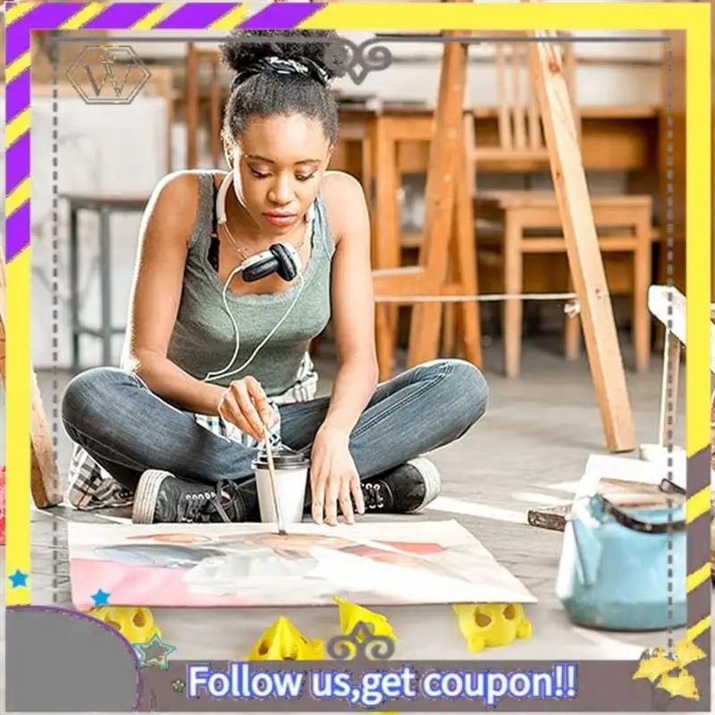 Nuevo 24 Uds. Soporte de pirámide de pintor, Mini trípode de pintura, barrera de rodillo a prueba de viento, señales de barrera para limpieza de pinturas al óleo de pintura duraderas - imagen 2