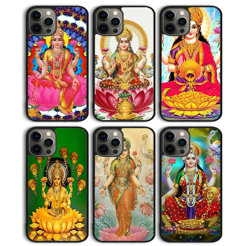 Lakshmi-funda trasera para teléfono de diosa hindú, carcasa trasera para iPhone 17 Air 16 15 14 13 11 12 Pro Max Plus