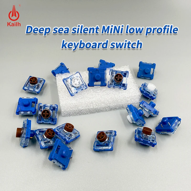 Kailh-Mini interruptor silencioso de aguas profundas, interruptores de perfil bajo, teclado mecánico RGB 1353 Island, MINI interruptor lineal táctil DIY Hitbox - imagen 2