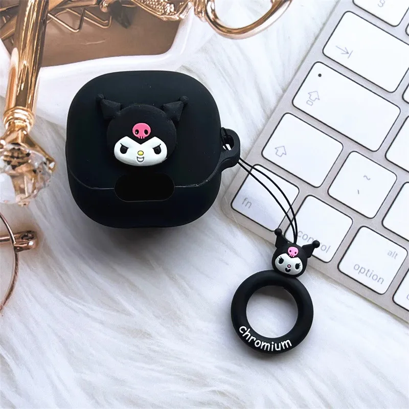 Miniso-funda de silicona con dibujos animados para auriculares, carcasa protectora con cordón para Anker Soundcore liberty 4 NC - imagen 2