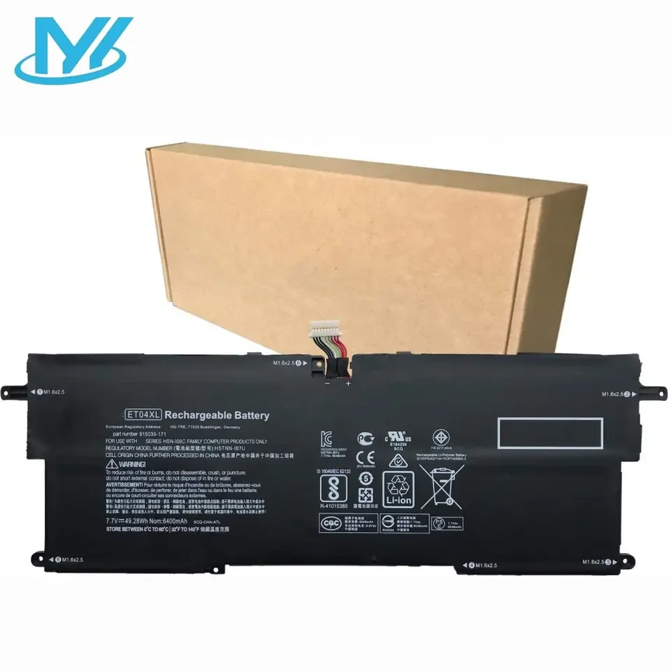 ET04XL batería para portátil Compatible con HP EliteBook X360 1020 G2 Series Notebook batería ET04XL