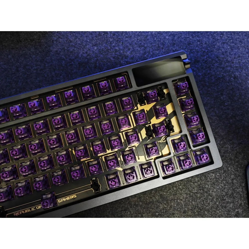 Accesorios para teclado mecánico ROG AZOTH Fr4/aleación de aluminio/placa de posición de fibra de carbono paquete de sonido accesorios para teclado personalizados
