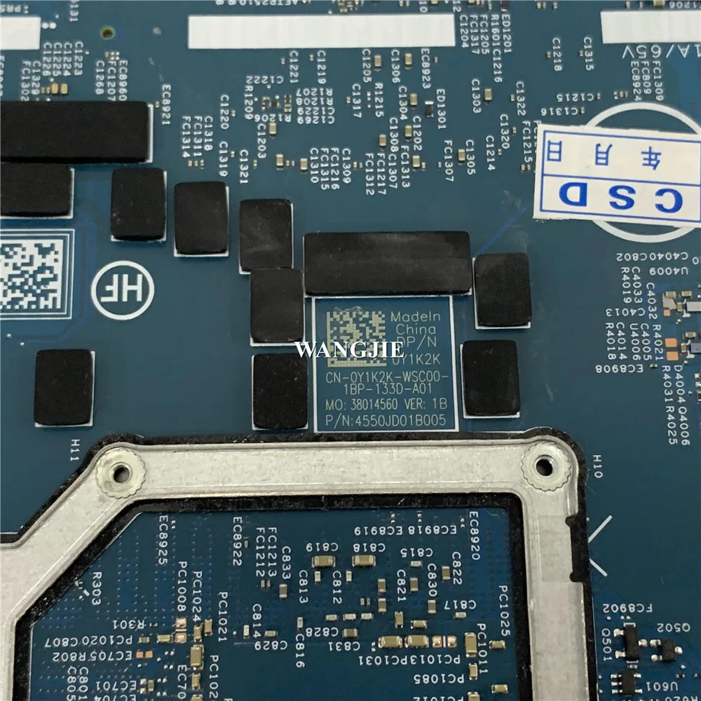 19873-1 para la placa base del ordenador portátil Dell OEM XPS 17 9710 con i7-11800H RTX 3050 4G GPU CN-0Y1K2K Y1K2K 0Y1K2K 100% funcionando - imagen 5