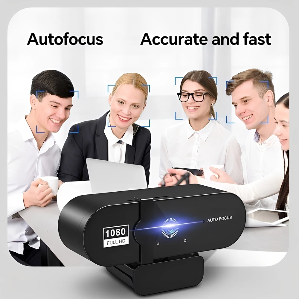 Cámara web para PC, Mini cámara 4K, cámara web Full HD 2K con micrófono, cámara Web USB de 30fps para enfoque automático, cámara de grabación de vídeo para ordenador portátil y PC - imagen 3