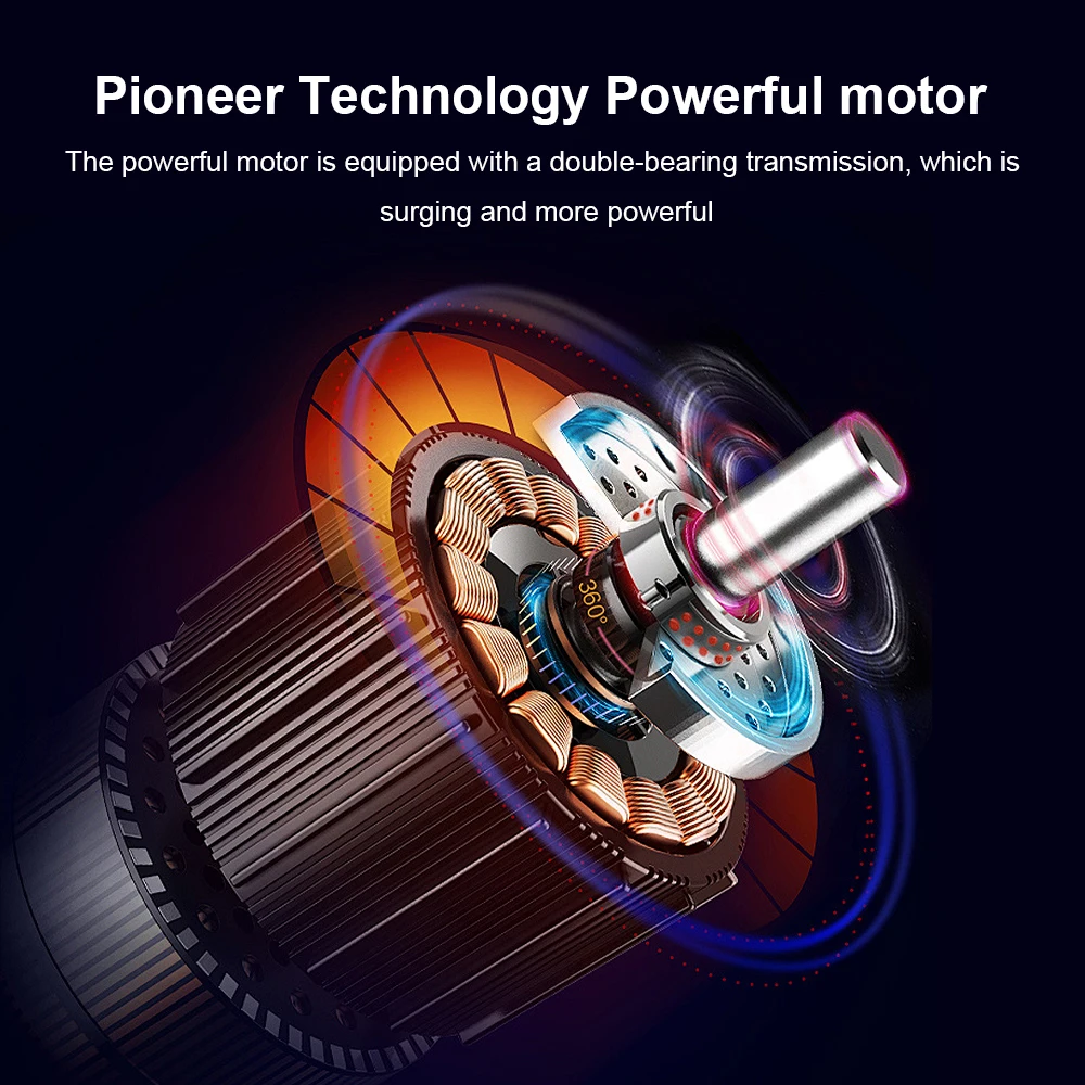 Ventilador violento, turboventilador ajustable de alta velocidad con alto volumen de aire, carga sin escobillas, ventilador de mano para exteriores, limpieza de coche - imagen 2