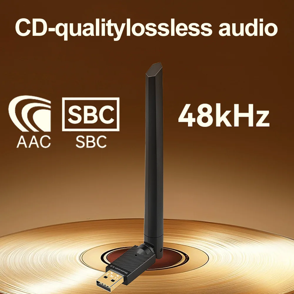 Adaptador USB Bluetooth 6,0 5,4 Dongle para PC ratón inalámbrico teclado música Audio receptor transmisor sin unidad para win 11/10/8 - imagen 5