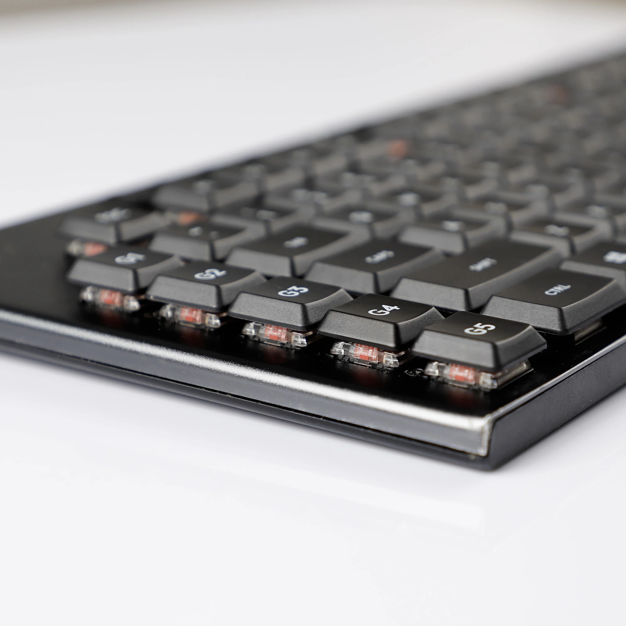 Teclas de Material PBT sólido cian azul rojo negro compatibles con teclado Logitech G813 G815 G913 G915 G913 tkl G915 - imagen 4