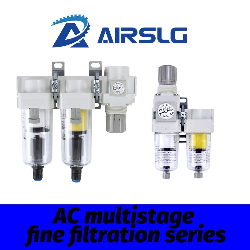 Separador de niebla de aceite triplete marca AFR, aire comprimido, eliminación de agua, compresor de aceite, filtrado de aceite AC20C-02E-B AC40D-04DE-B - imagen 5